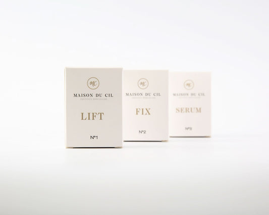 Kit Rehaussement de Cils – Usage Professionnel (LE LIFT • LE FIX • LE SÉRUM) – Jusqu’à 10 clientes